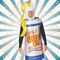 Cheezy Cheese Spray Can Costume Funny Food Head-In Tunic Halloween Party Outfit